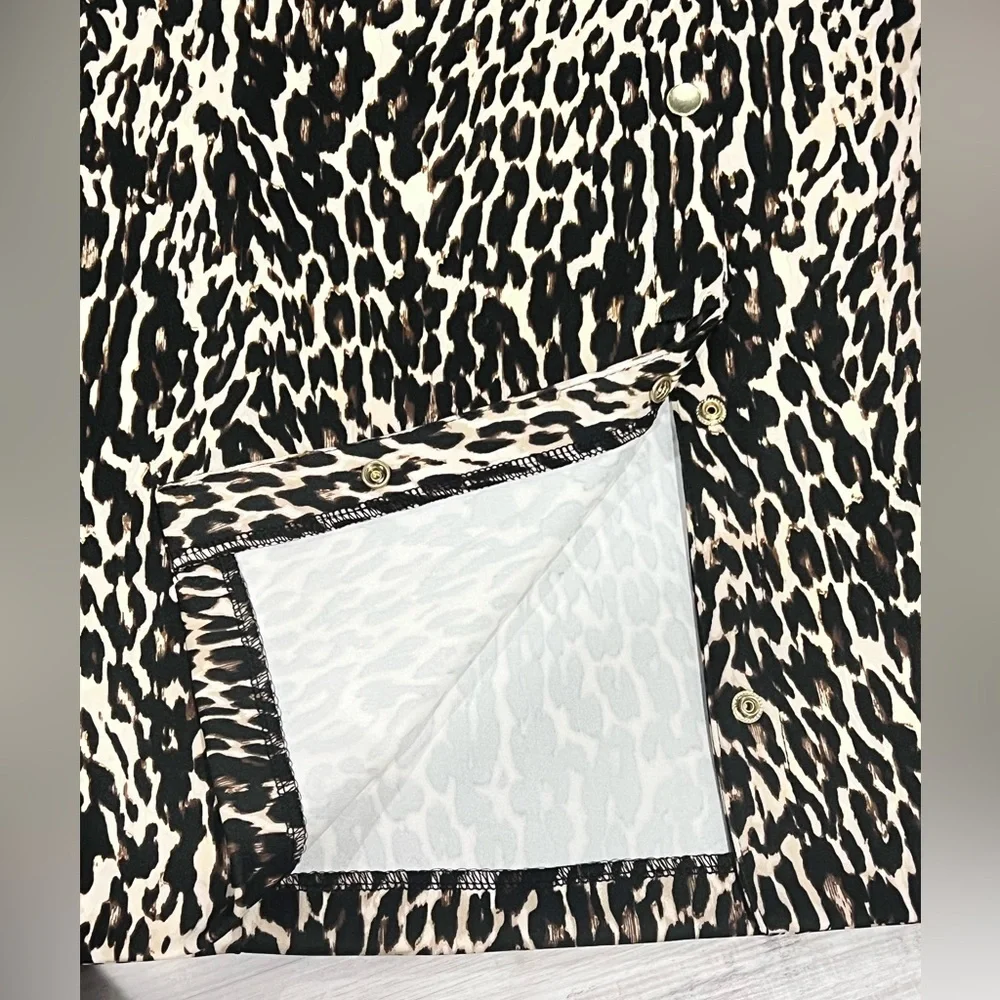 BOLD elements Black and White Animal Print Skirt - Picture 3 of 6